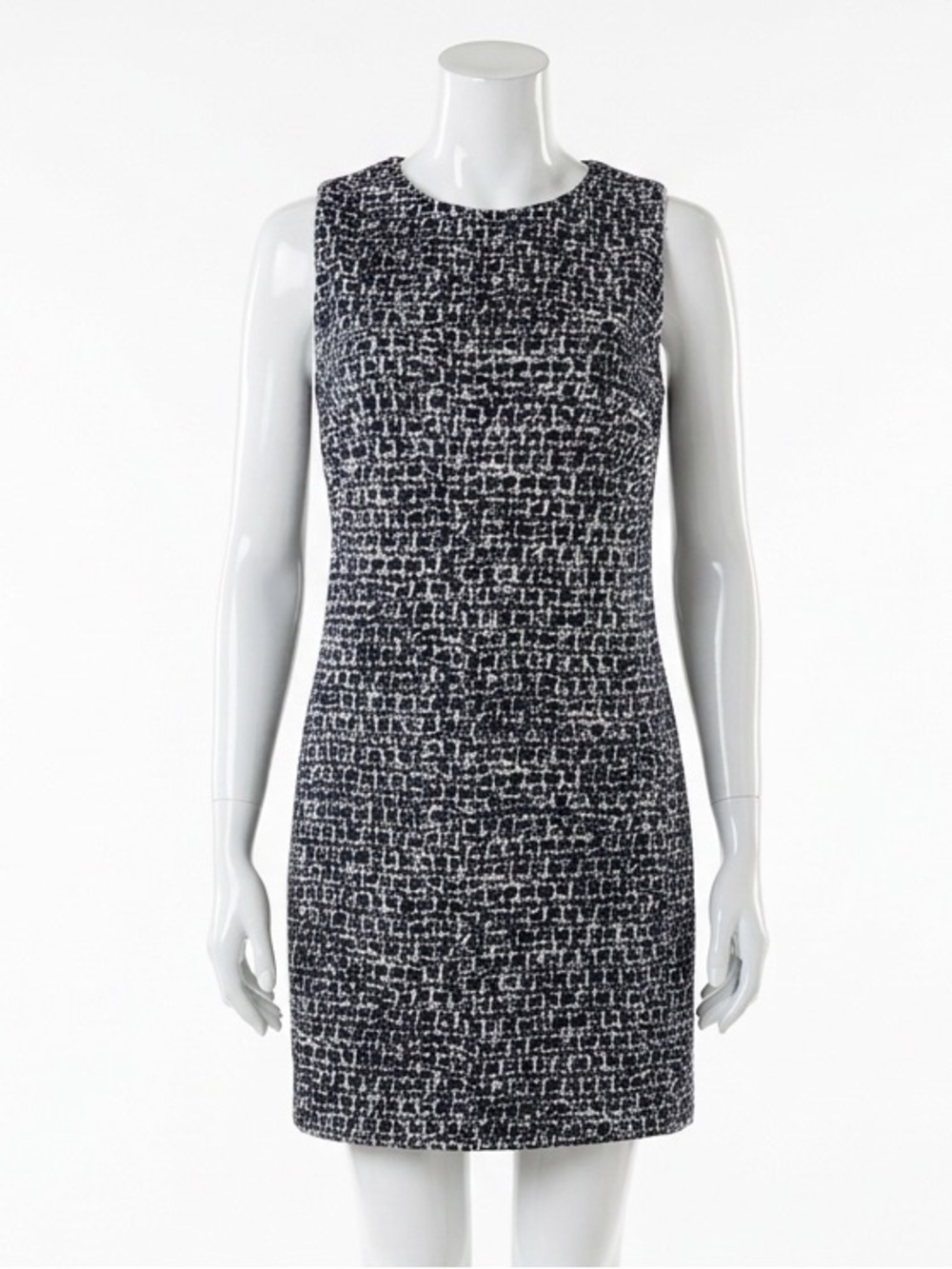 Michael Kors Y2K Office Siren Tweed Shift Dress Corporate Core Dark Academia MP
